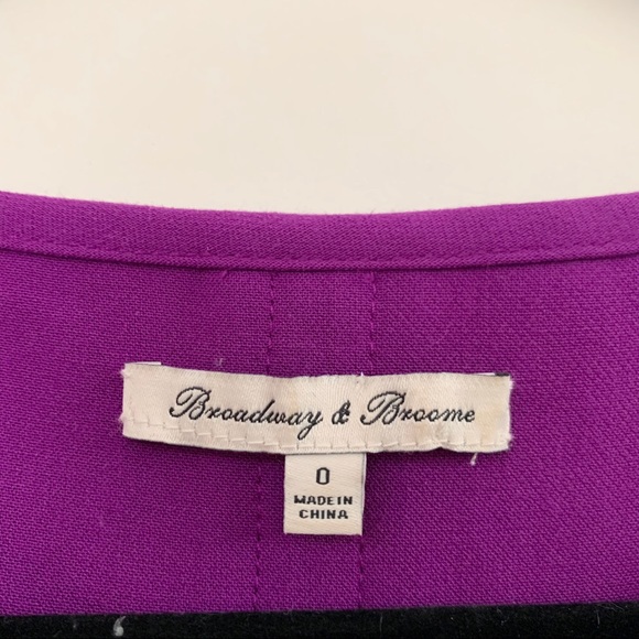 🌸 BROADWAY & BROOME Purple Tailored Mini Dress - Picture 5 of 10